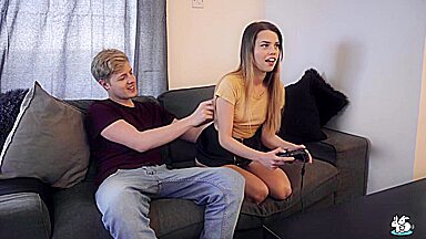 Jamie Young in Cute Gamer Girl Gets Creampied By Her Boyfriend